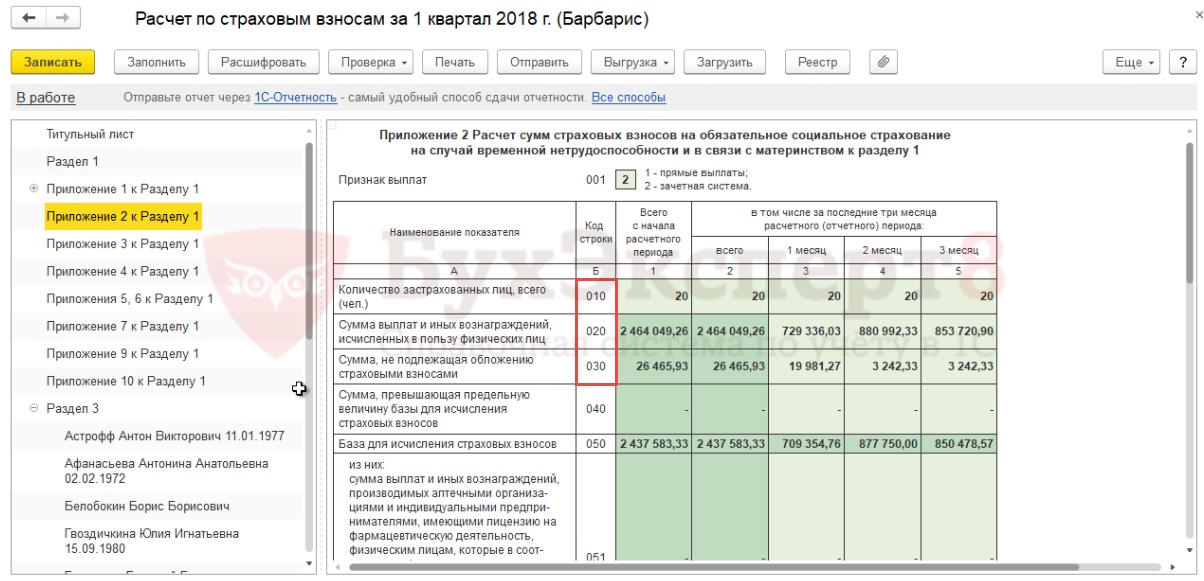 Приложение 2 к разделу 1 рсв как заполнить в 2021 году