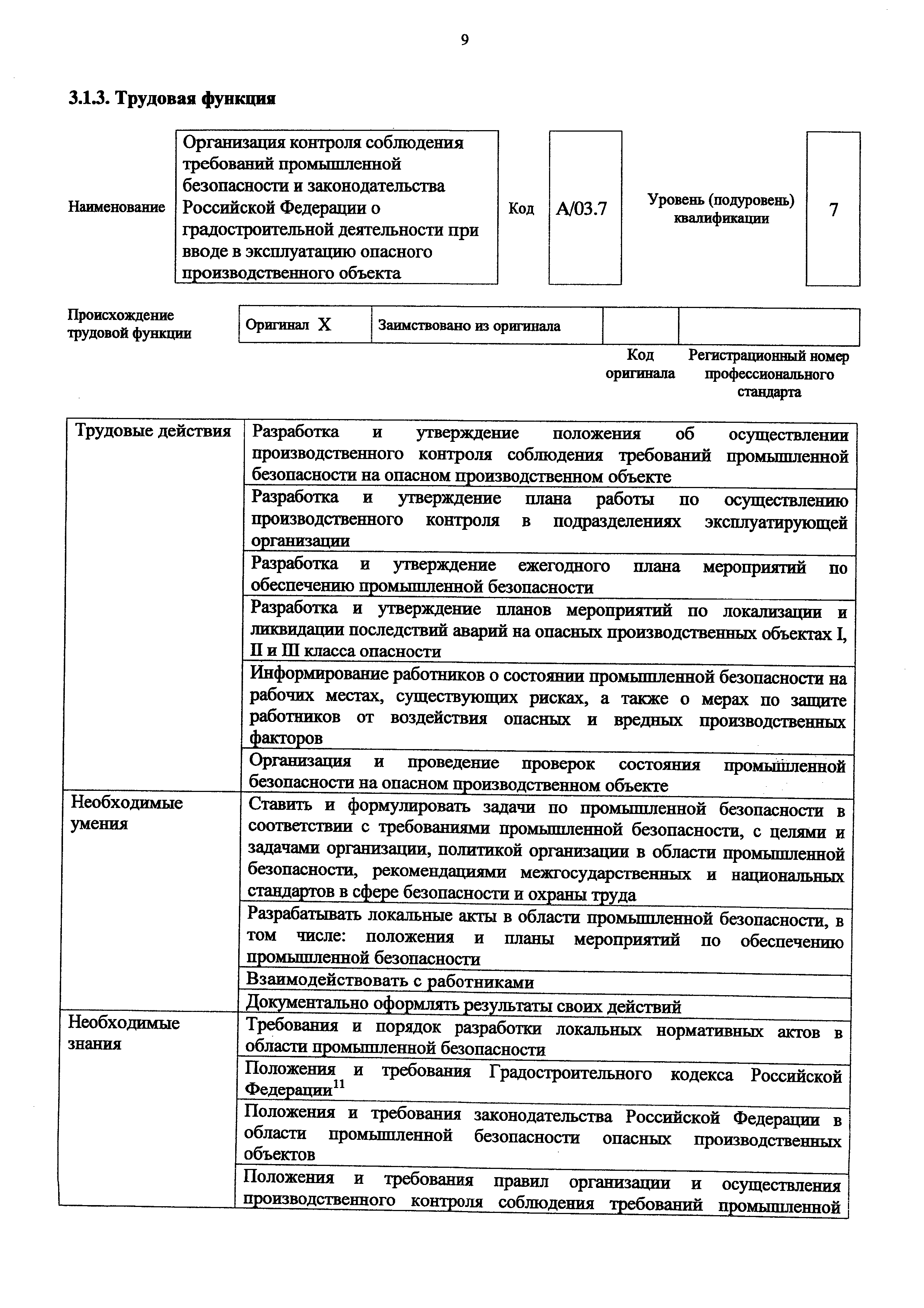 Инструкция ответственного за производственный контроль