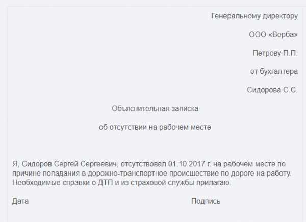 Контрольная работа по теме Характеристика докладной и объяснительной записки